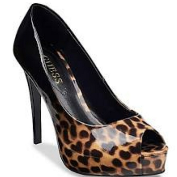 Guess Shoes | Ombre Leopard Pumps Size 8 | Poshmark Guess Shoes | Patent Leather Pumps With Leopard Sole | Poshmark